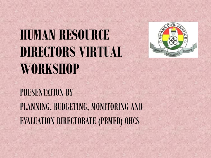 human resource directors virtual workshop