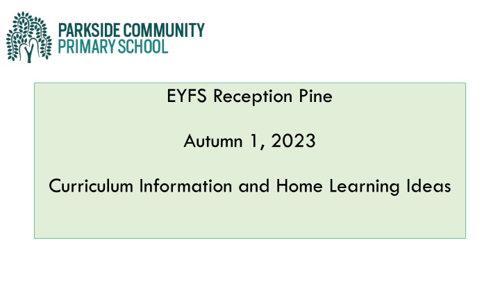 eyfs reception pine
