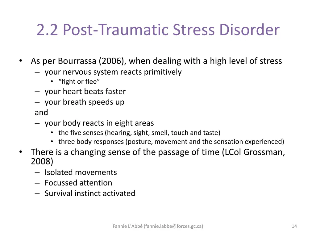 2 2 post traumatic stress disorder 4