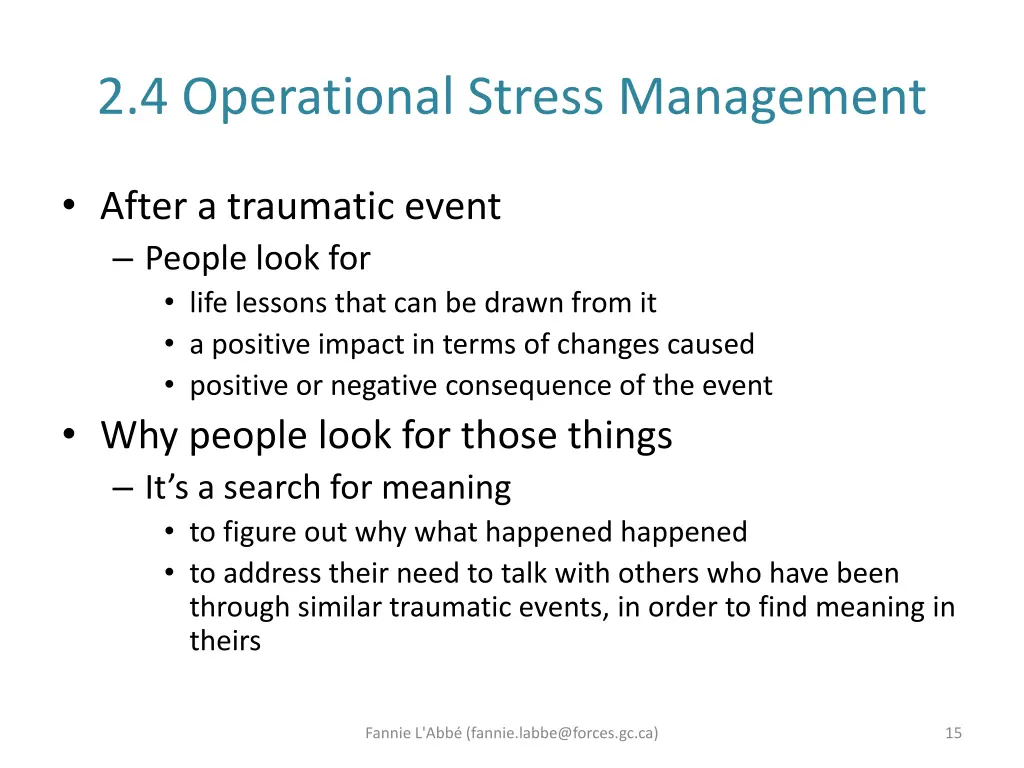 2 4 operational stress management