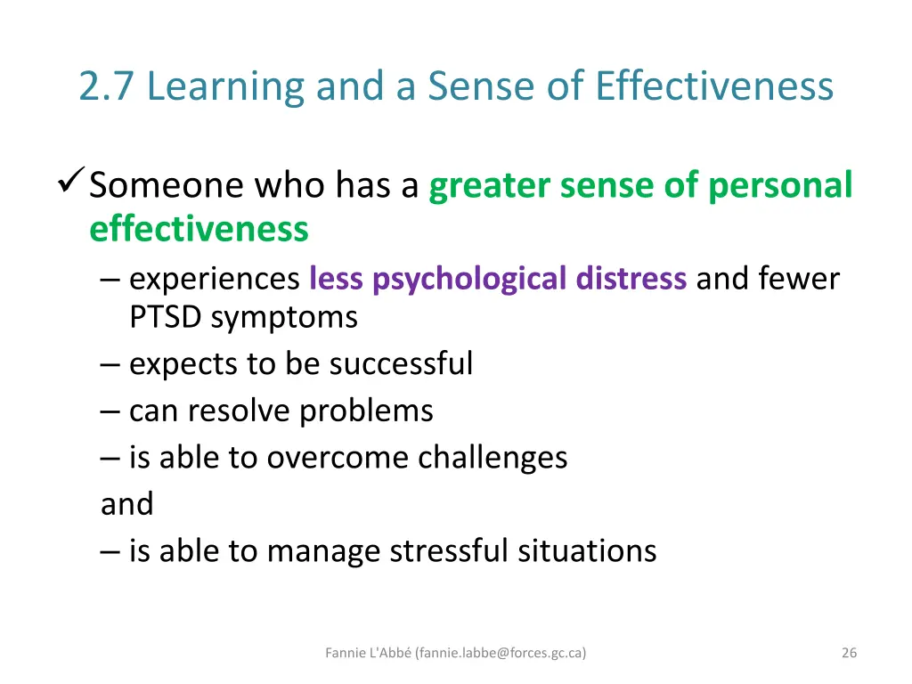 2 7 learning and a sense of effectiveness 1
