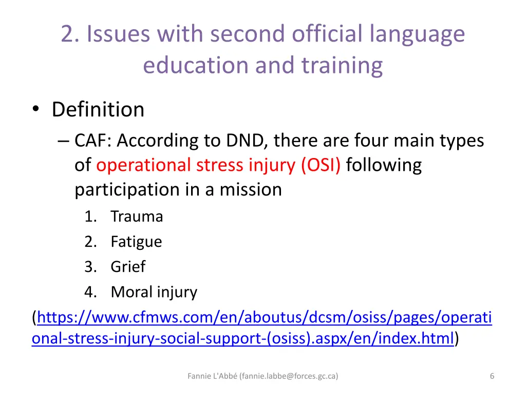 2 issues with second official language education 2