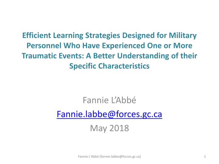 efficient learning strategies designed