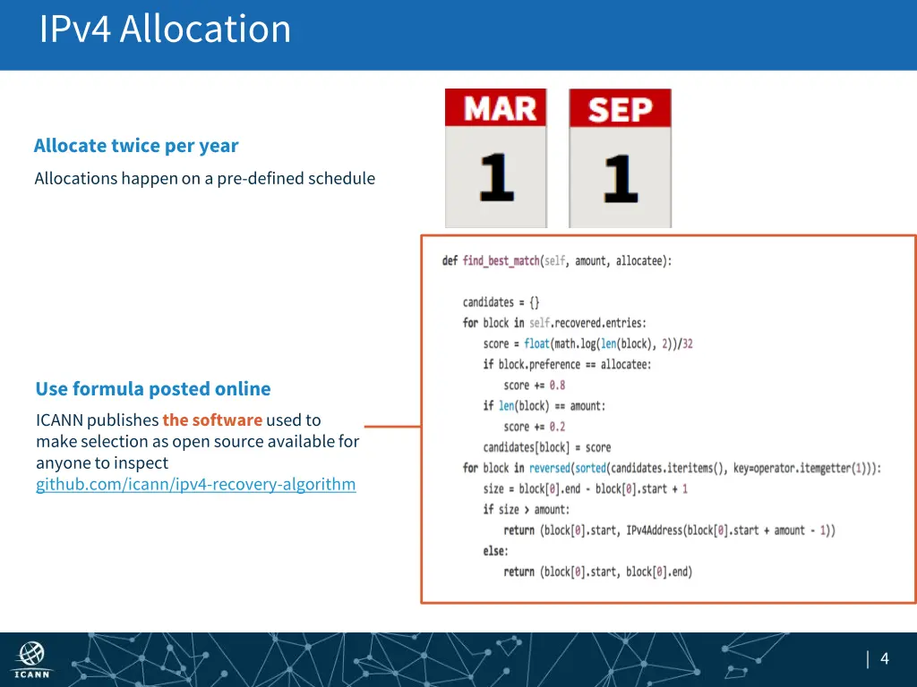 ipv4 allocation