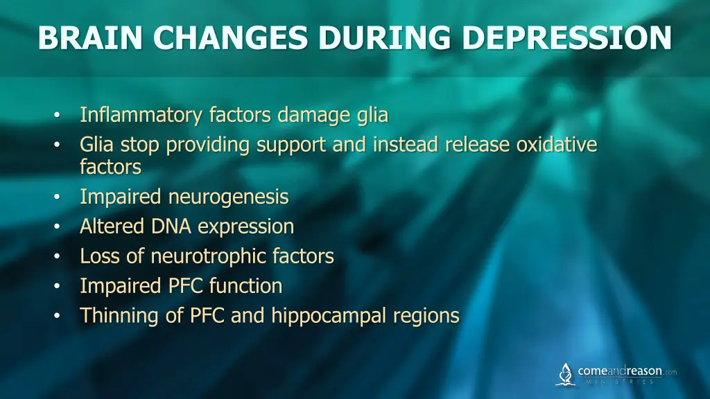 brain changes during depression