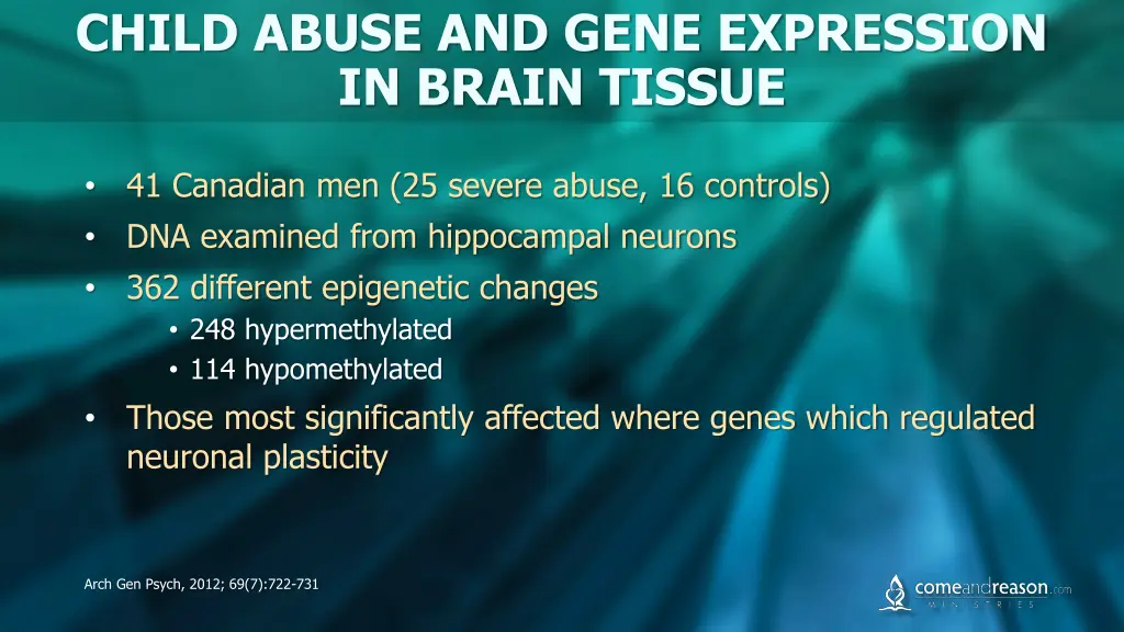 child abuse and gene expression in brain tissue