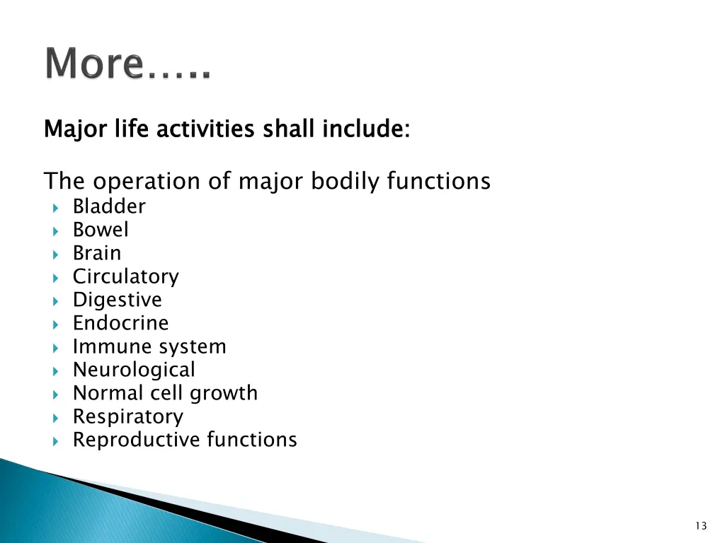 major life activities shall include