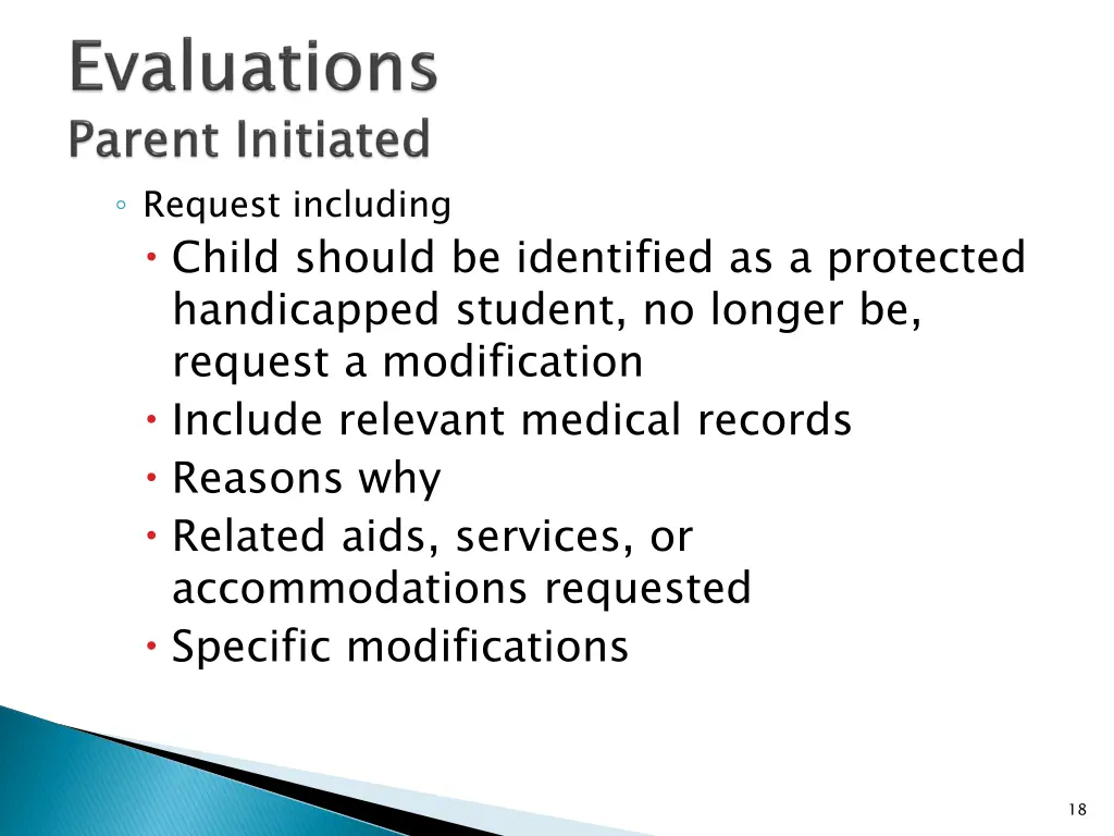 request including child should be identified