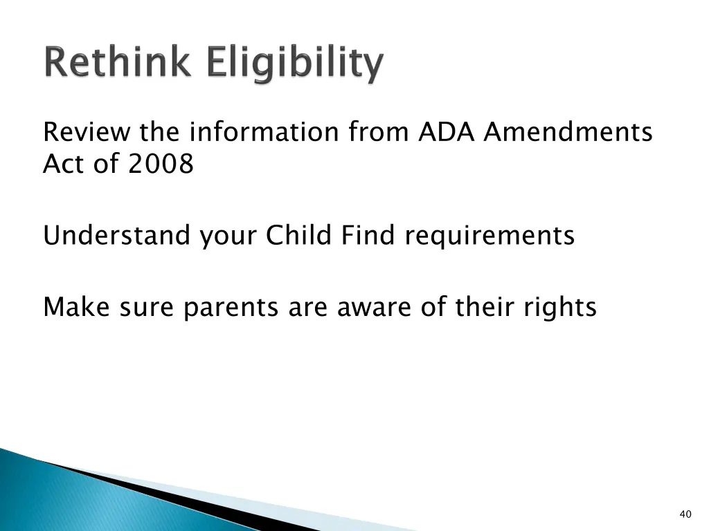 review the information from ada amendments