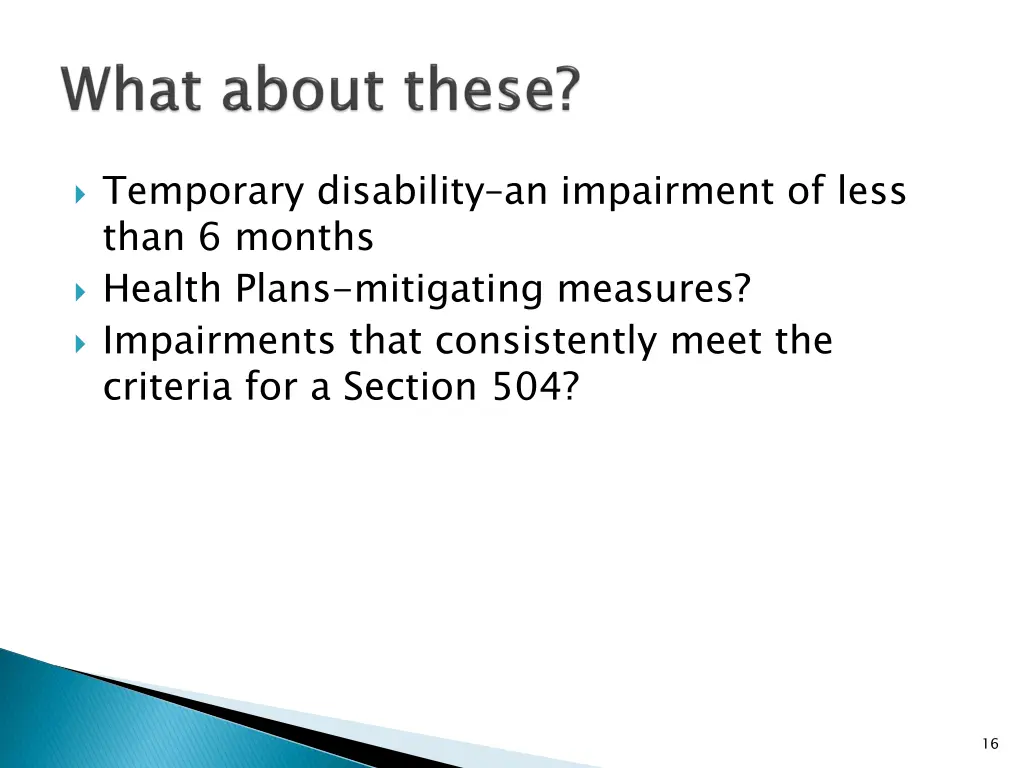temporary disability an impairment of less than