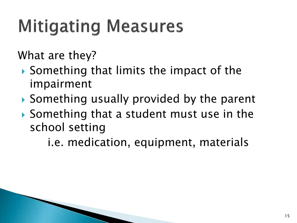 what are they something that limits the impact