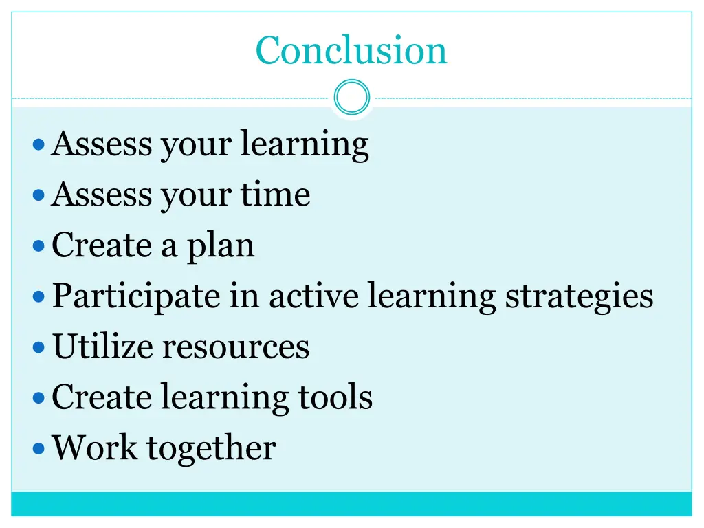 conclusion