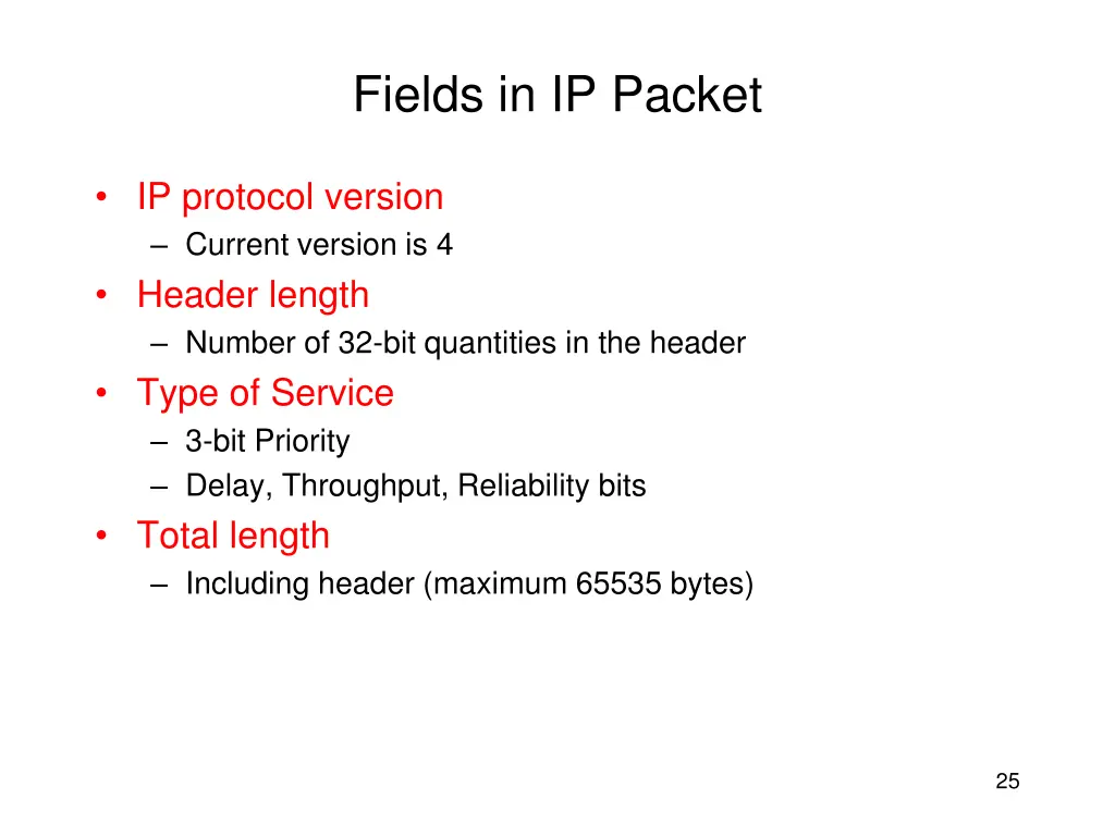 fields in ip packet