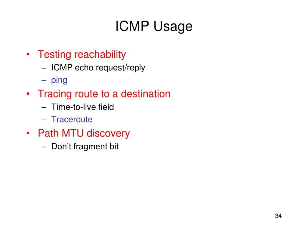 icmp usage