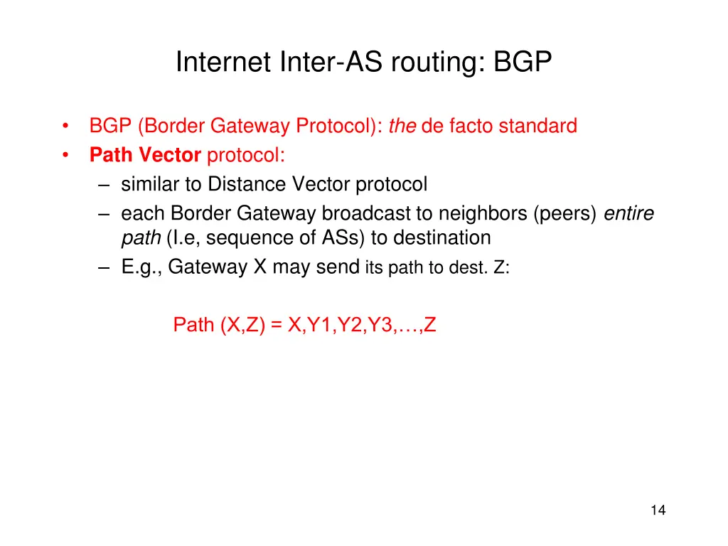 internet inter as routing bgp