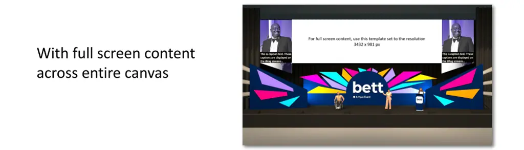 with full screen content across entire canvas