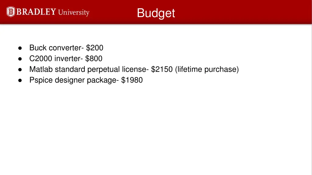 budget