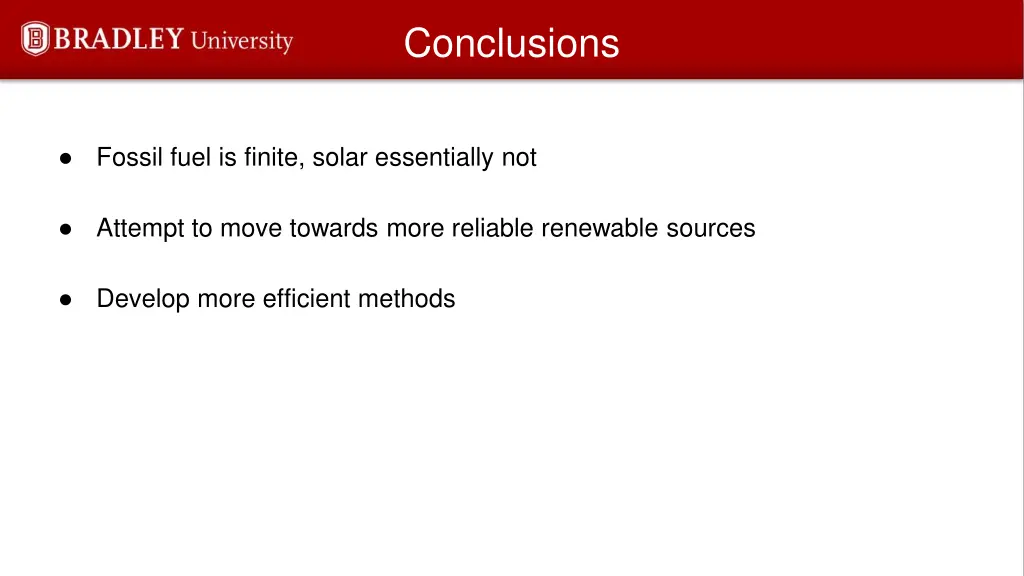 conclusions