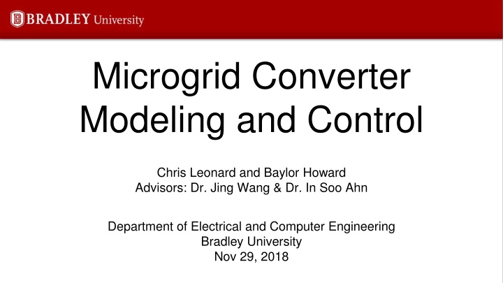 microgrid converter modeling and control