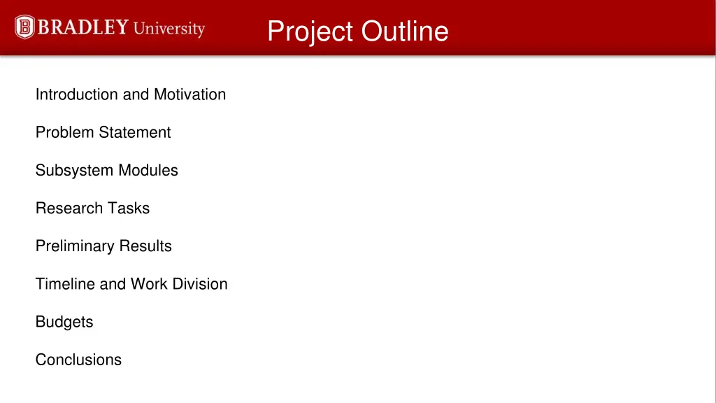 project outline
