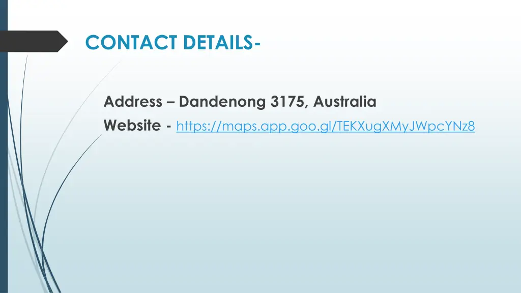 contact details
