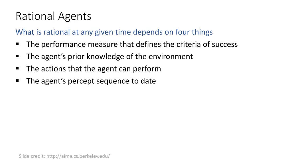 rational agents