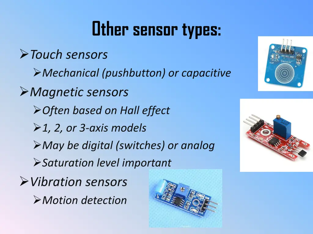 other sensor types