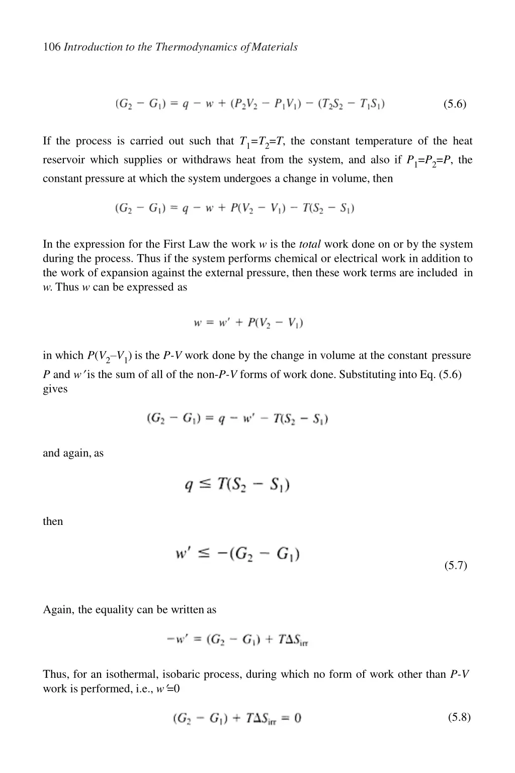 106 introduction to the thermodynamics ofmaterials