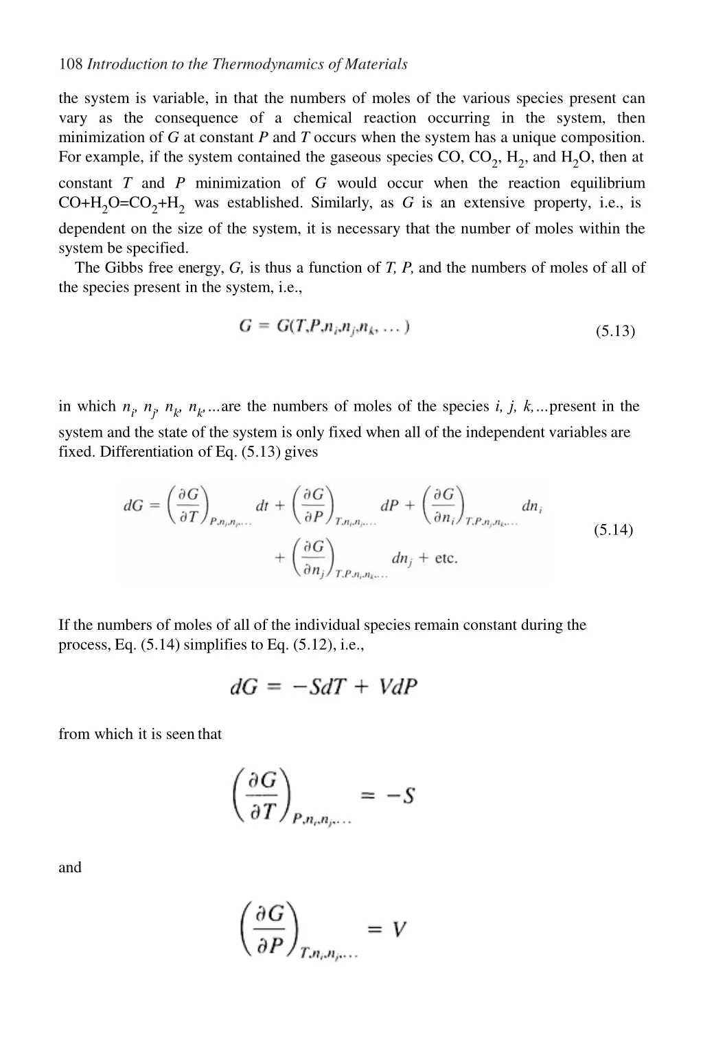 108 introduction to the thermodynamics