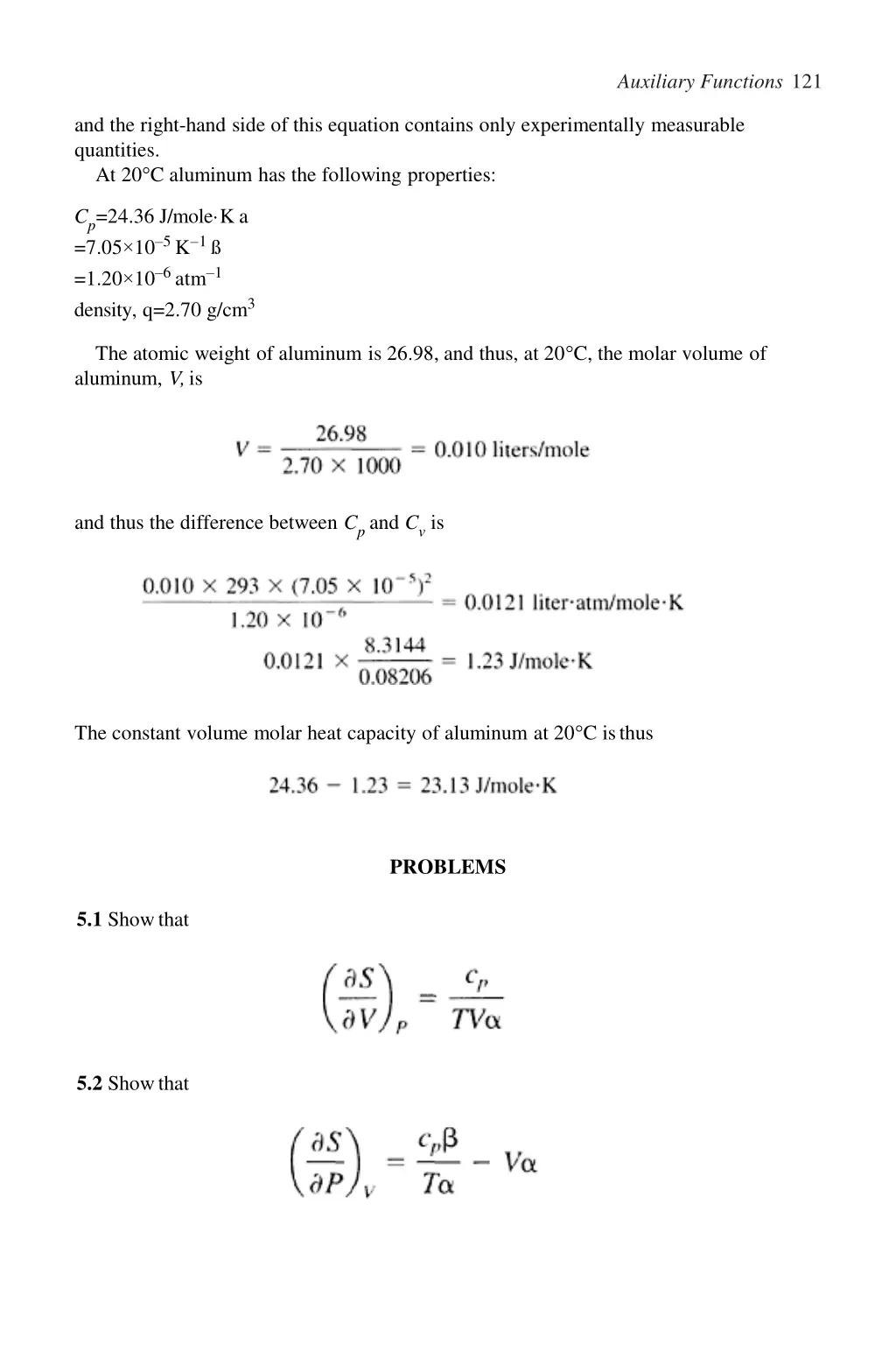 auxiliary functions 121