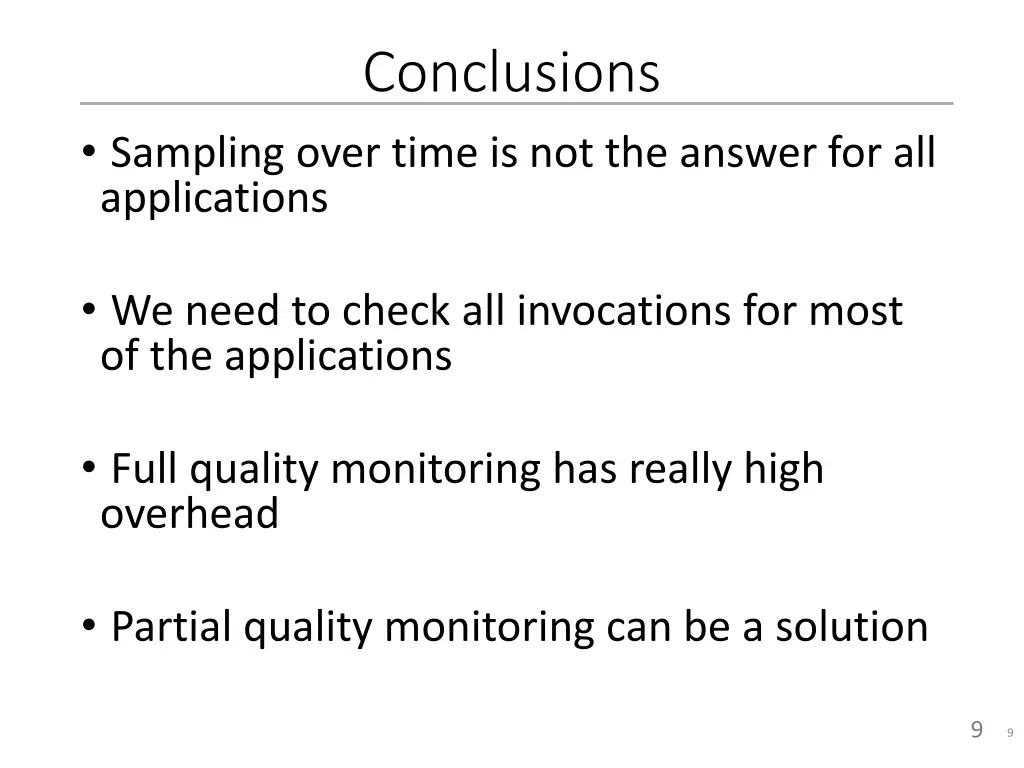 conclusions