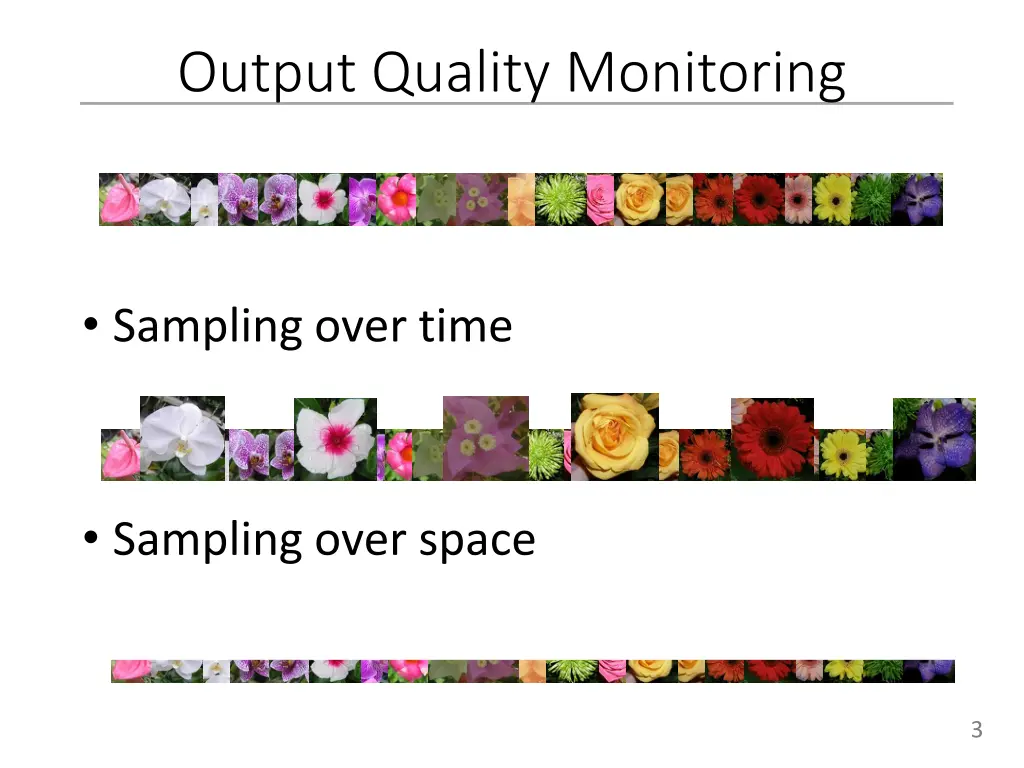 output quality monitoring