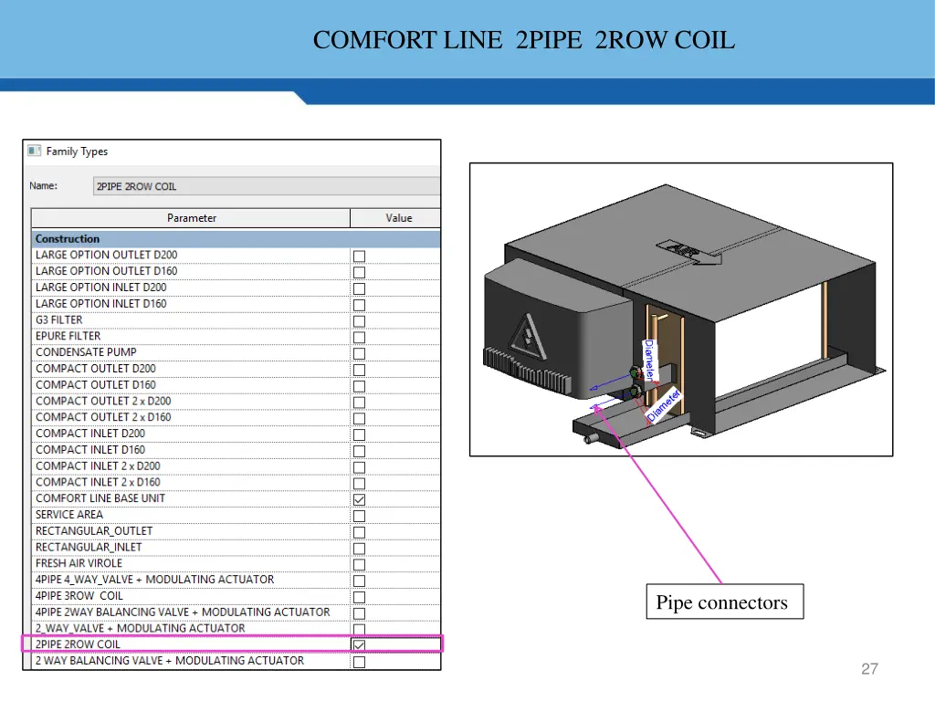 comfort line 2pipe 2row coil 1
