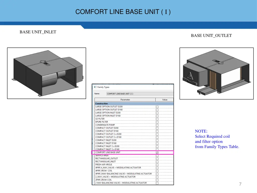 comfort line base unit i