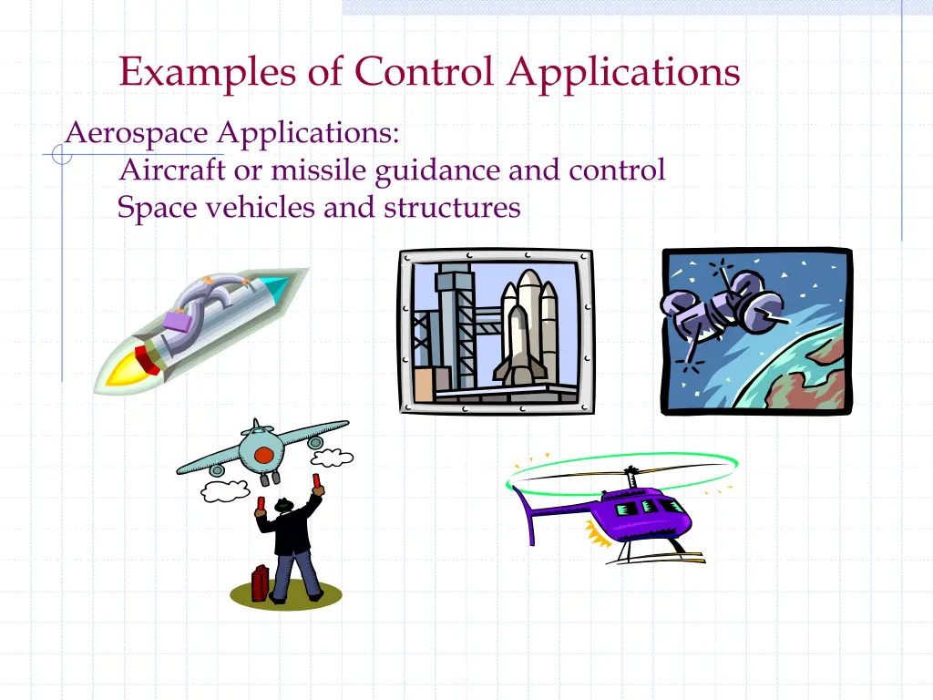 examples of control applications