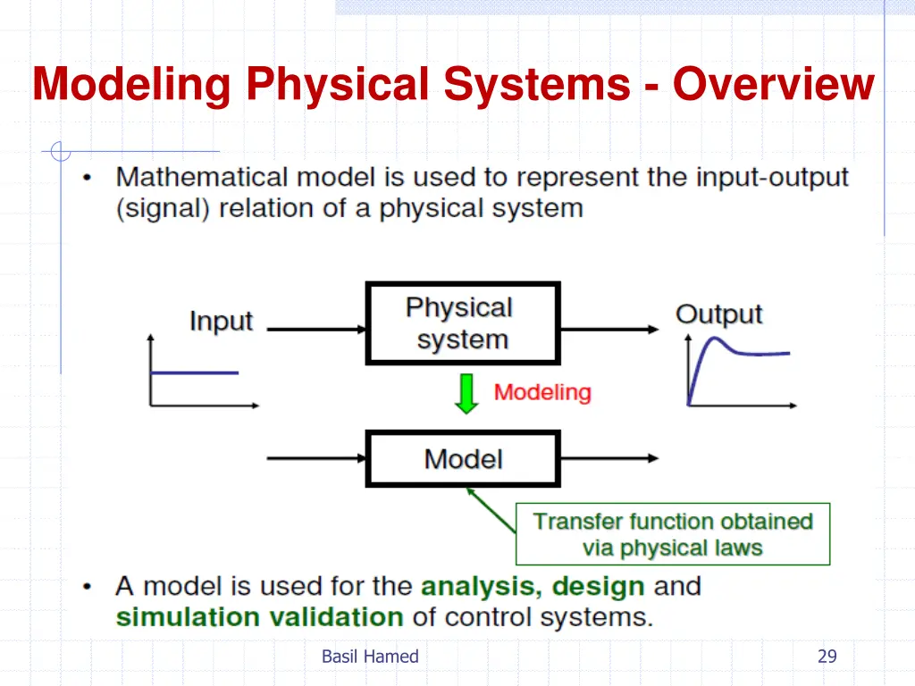 modeling physical systems overview