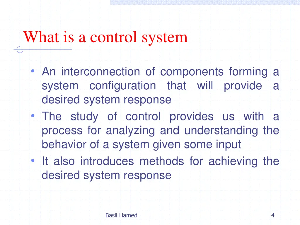 what is a control system 1