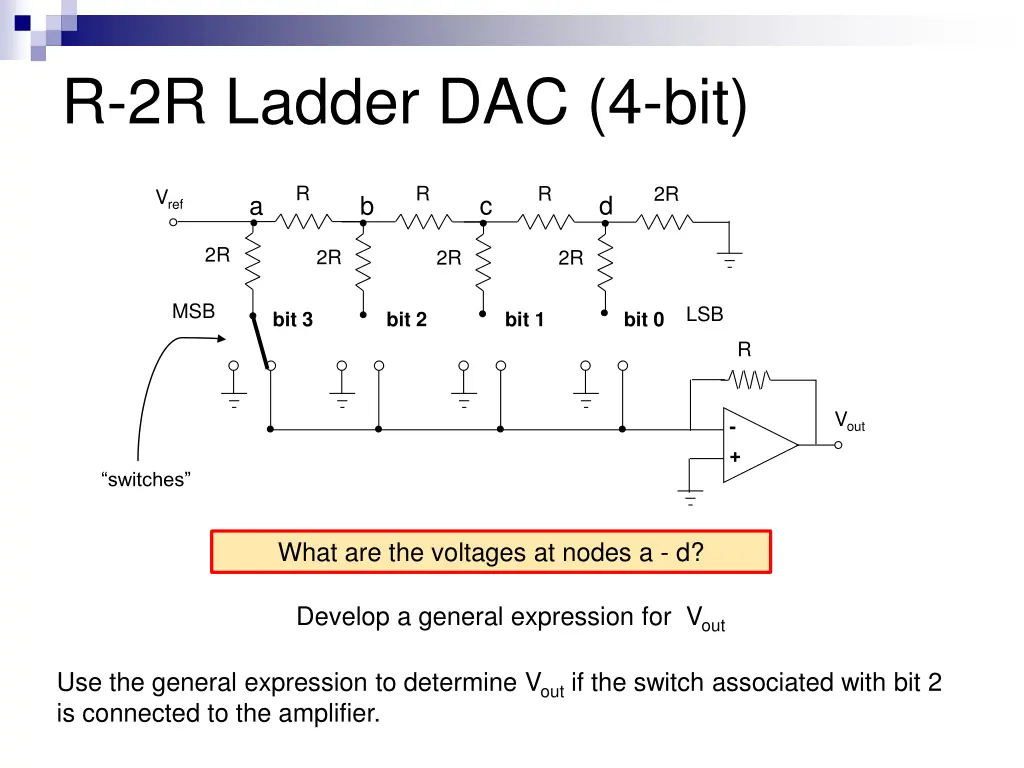 r 2r ladder dac 4 bit