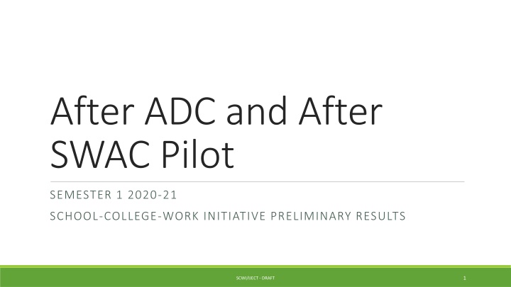 after adc and after swac pilot