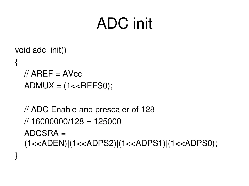 adc init