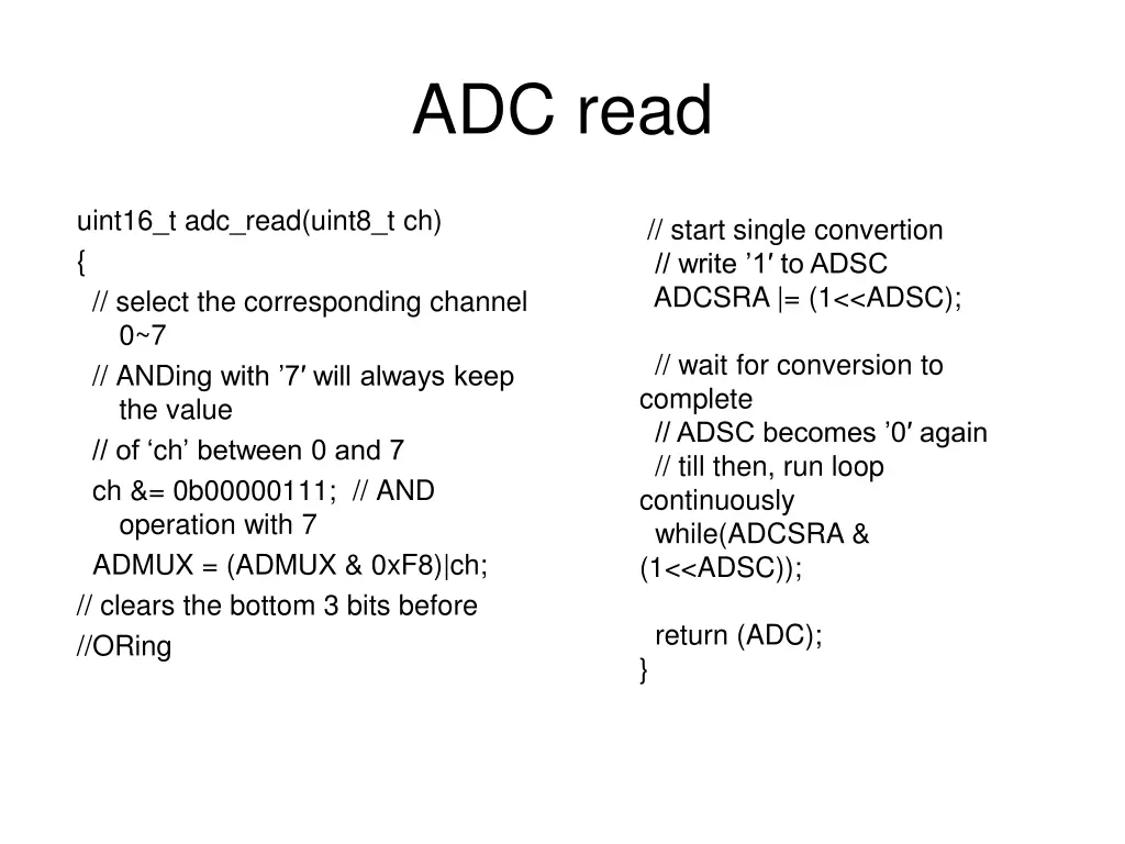adc read