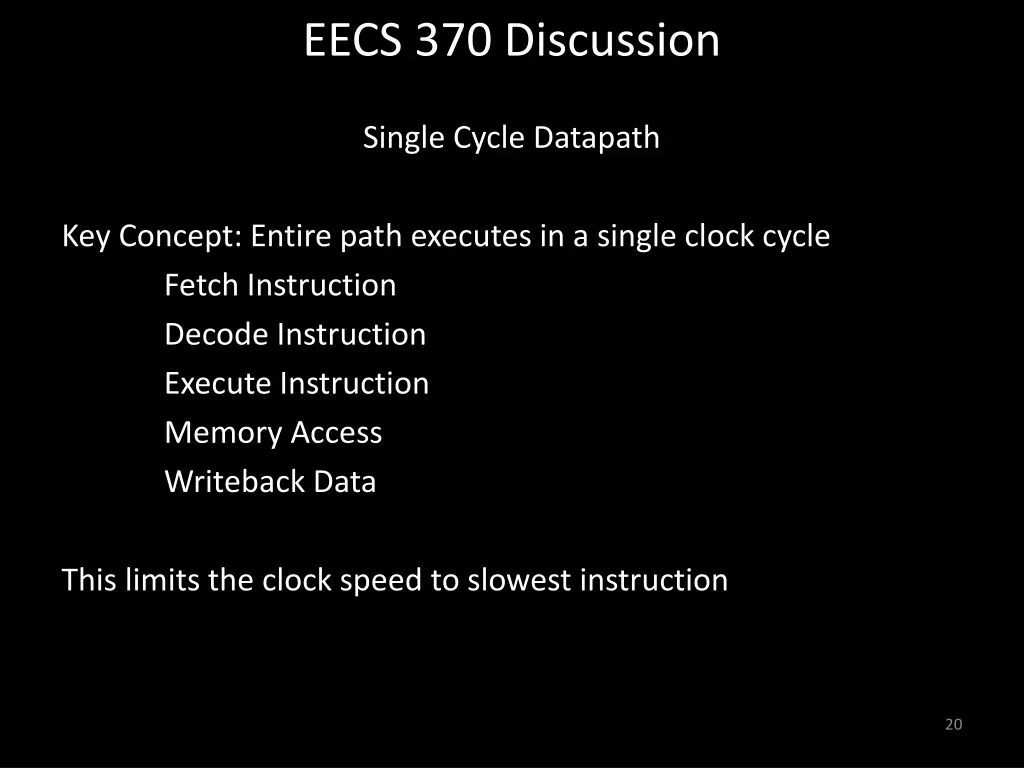 eecs 370 discussion 19