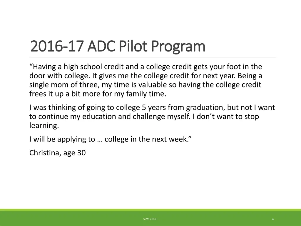 2016 2016 17 adc pilot program 17 adc pilot 1