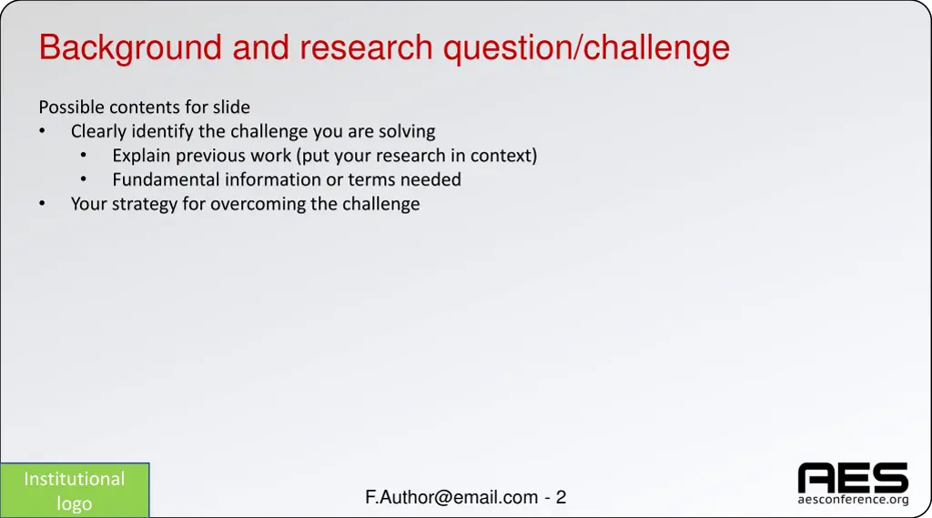 background and research question challenge