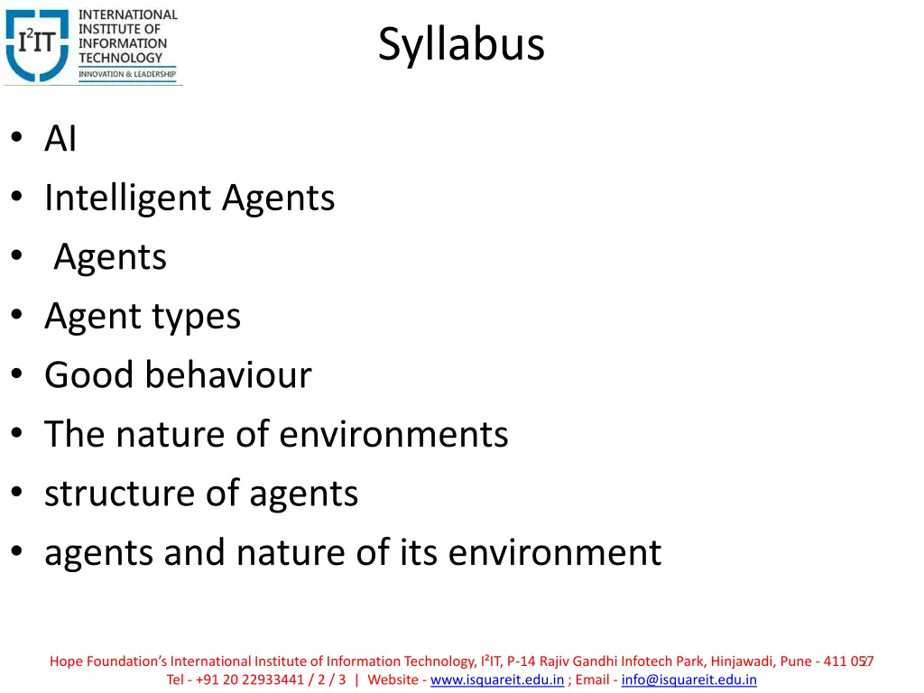syllabus