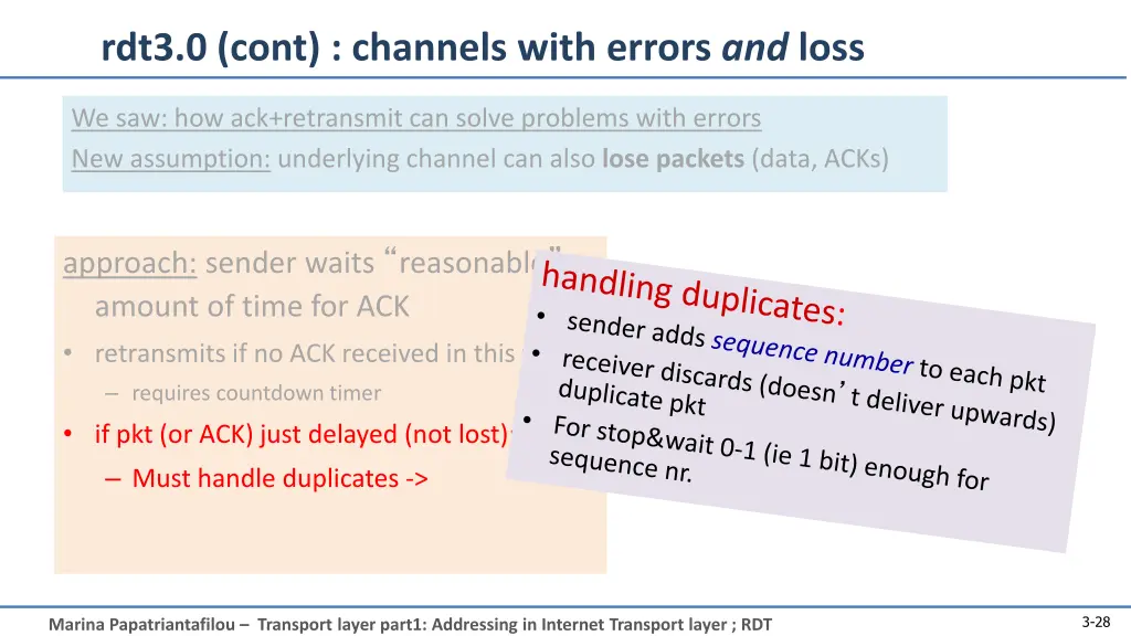 rdt3 0 cont channels with errors and loss