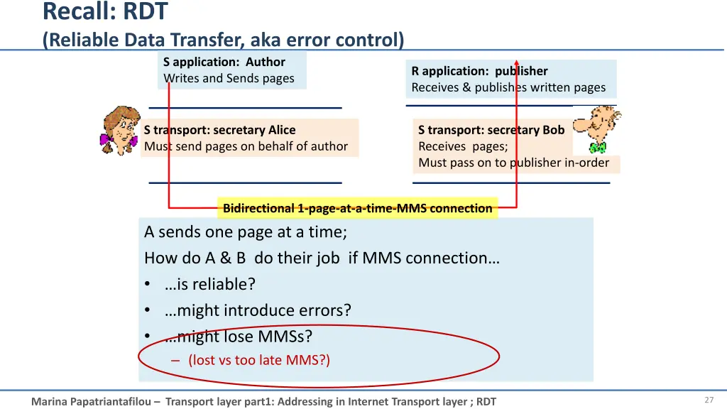 recall rdt reliable data transfer aka error 1