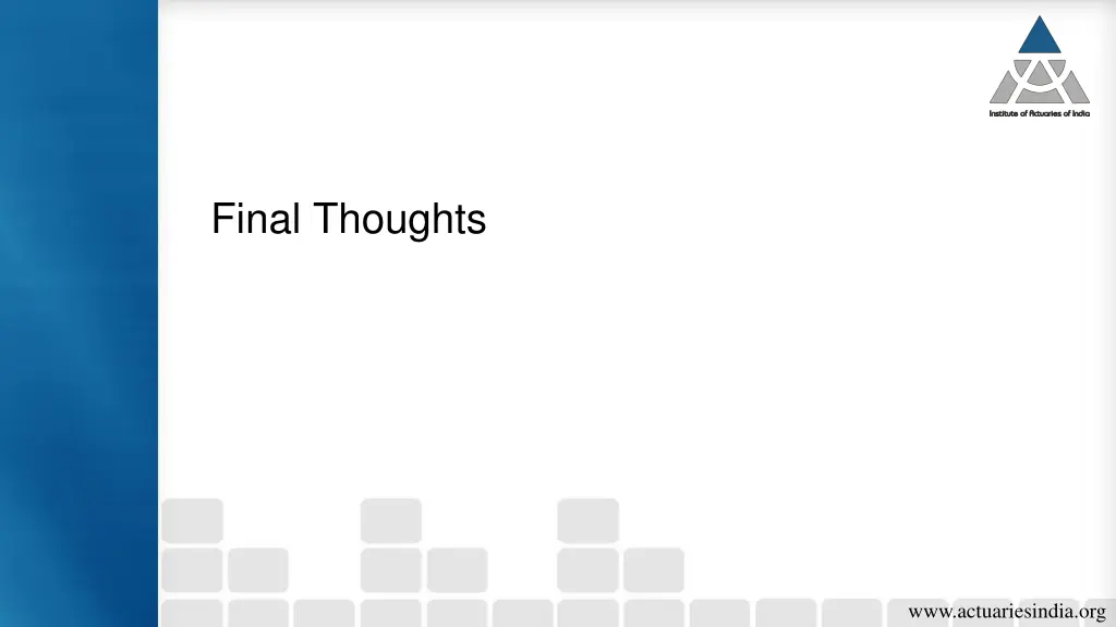 final thoughts