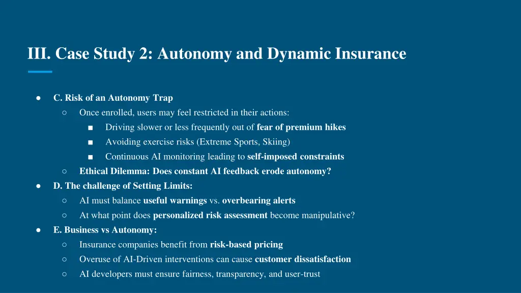 iii case study 2 autonomy and dynamic insurance 1