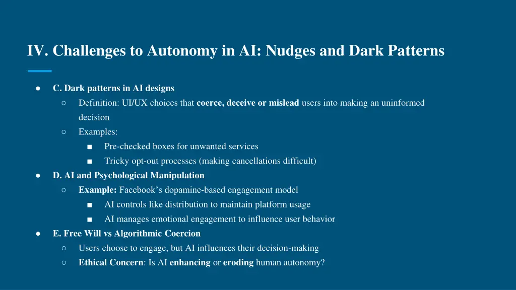 iv challenges to autonomy in ai nudges and dark 1